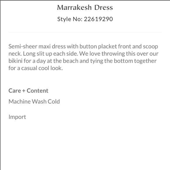 ISO MARRAKESH MAXI DRESS!! NOT FOR SALE!! - Picture 4 of 7